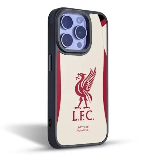 Head Case Designs Officially Licensed Liverpool Football Club Away 2025/26 Kit Gel Armor Case [Military Grade Drop Protection] Compatible with Apple iPhone 13 Pro - 2