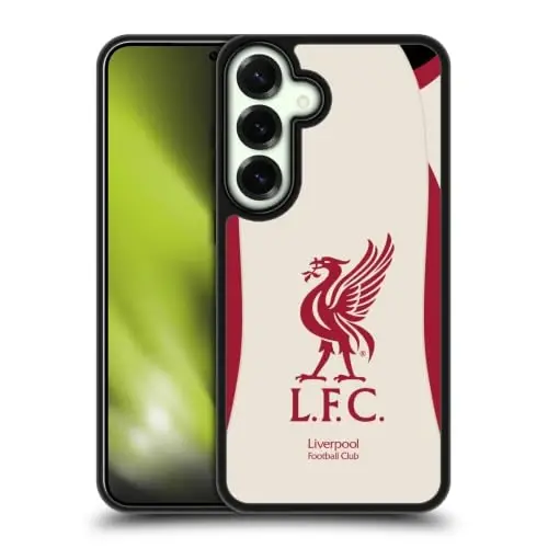 Head Case Designs Officially Licensed Liverpool Football Club Away 2025/26 Kit Gel Armor Case [Military Grade Drop Protection] Compatible with Samsung Galaxy S25 