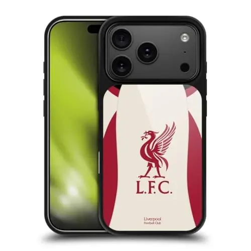 Head Case Designs Officially Licensed Liverpool Football Club Away 2025/26 Kit Gel Armour Case [Military Grade Protection] Compatible with Apple iPhone 17 Pro 