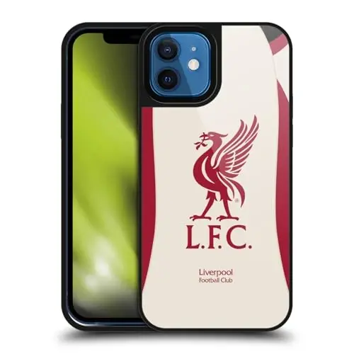 Head Case Designs Officially Licensed Liverpool Football Club Away 2025/26 Kit Gel Armor Case [Military Grade Drop Protection] Compatible with Apple iPhone 12 / iPhone 12 Pro 