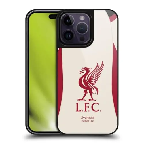 Head Case Designs Officially Licensed Liverpool Football Club Away 2025/26 Kit Gel Armour Case [Military Grade Protection] Compatible with Apple iPhone 14 Pro Max 