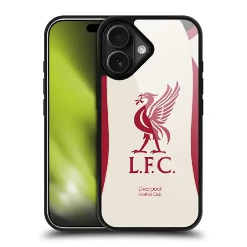 Head Case Designs Officially Licensed Liverpool Football Club Away 2025/26 Kit Gel Armour Case [Military Grade Protection] Compatible with Apple iPhone 17 - HEAD CASE DESIGNS
