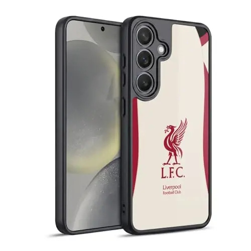 Head Case Designs Officially Licensed Liverpool Football Club Away 2025/26 Kit Gel Armour Case [Military Grade Protection] Compatible with Samsung Galaxy S24 5G - 4