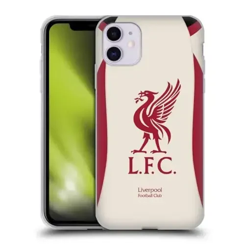 Head Case Designs Officially Licensed Liverpool Football Club Away 2025/26 Kit Gel Case [Military Grade Protection] Compatible with Apple iPhone 11 - HEAD CASE DESIGNS