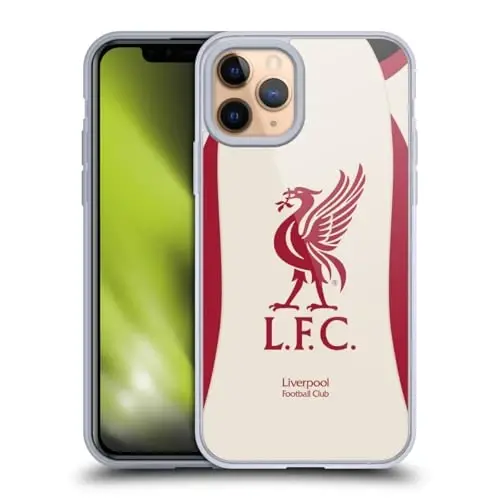 Head Case Designs Officially Licensed Liverpool Football Club Away 2025/26 Kit Gel Case [Military Grade Protection] Compatible with Apple iPhone 11 Pro - 2
