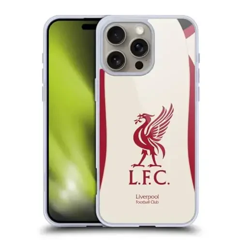 Head Case Designs Officially Licensed Liverpool Football Club Away 2025/26 Kit Gel Case [Military Grade Protection] Compatible with Apple iPhone 16 Pro Max - 1