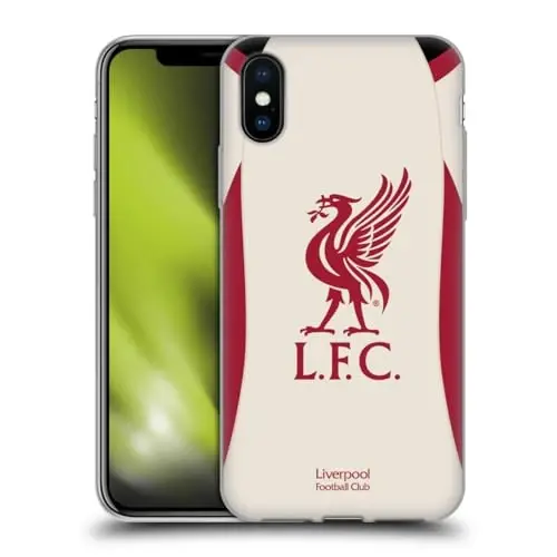 Head Case Designs Officially Licensed Liverpool Football Club Away 2025/26 Kit Gel Case [Military Grade Protection] Compatible with Apple iPhone X/iPhone Xs - HEAD CASE DESIGNS (1)