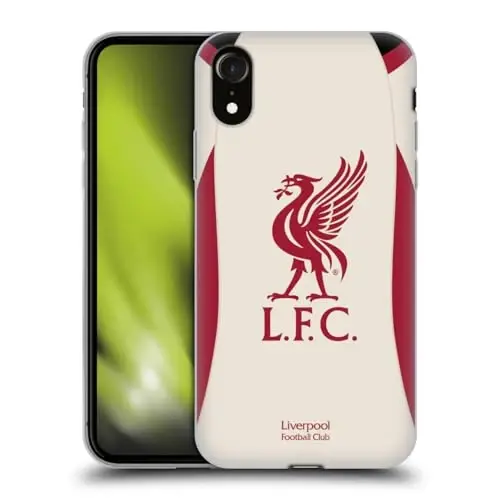 Head Case Designs Officially Licensed Liverpool Football Club Away 2025/26 Kit Gel Case [Military Grade Protection] Compatible with Apple iPhone XR - 4