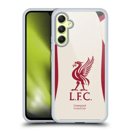 Head Case Designs Officially Licensed Liverpool Football Club Away 2025/26 Kit Gel Case [Military Grade Protection] Compatible with Samsung Galaxy A34 5G - 1