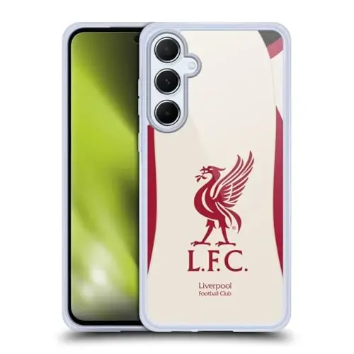 Head Case Designs Officially Licensed Liverpool Football Club Away 2025/26 Kit Gel Case [Military Grade Protection] Compatible with Samsung Galaxy A55 5G 