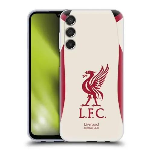 Head Case Designs Officially Licensed Liverpool Football Club Away 2025/26 Kit Gel Case [Military Grade Protection] Compatible with Samsung Galaxy M15/F15 5G - 1