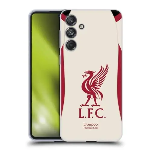 Head Case Designs Officially Licensed Liverpool Football Club Away 2025/26 Kit Gel Case [Military Grade Protection] Compatible with Samsung Galaxy M55 5G 