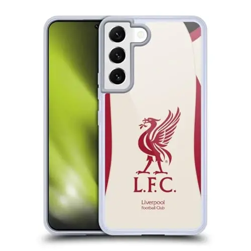 Head Case Designs Officially Licensed Liverpool Football Club Away 2025/26 Kit Gel Case [Military Grade Protection] Compatible with Samsung Galaxy S22 5G and Compatible with MagSafe - 1