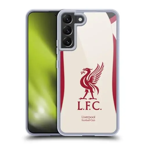 Head Case Designs Officially Licensed Liverpool Football Club Away 2025/26 Kit Gel Case [Military Grade Protection] Compatible with Samsung Galaxy S22+ 5G - 1
