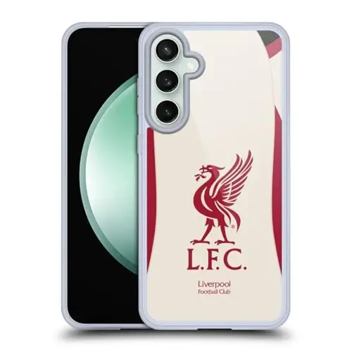 Head Case Designs Officially Licensed Liverpool Football Club Away 2025/26 Kit Gel Case [Military Grade Protection] Compatible with Samsung Galaxy S23 FE 5G and Compatible with MagSafe - 1