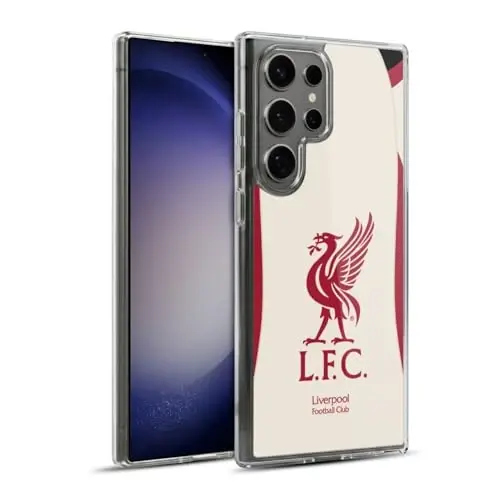 Head Case Designs Officially Licensed Liverpool Football Club Away 2025/26 Kit Gel Case [Military Grade Protection] Compatible with Samsung Galaxy S23 Ultra 5G and Compatible with MagSafe - 1