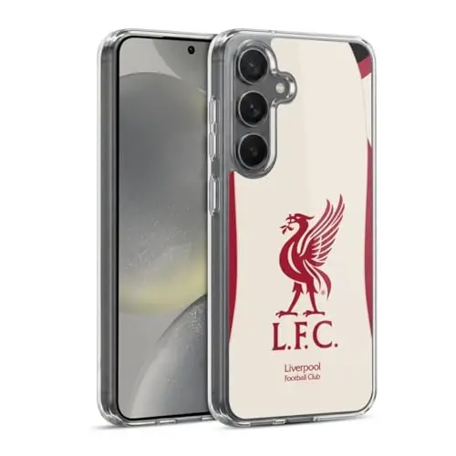 Head Case Designs Officially Licensed Liverpool Football Club Away 2025/26 Kit Gel Case [Military Grade Protection] Compatible with Samsung Galaxy S24 5G and Compatible with MagSafe - 1