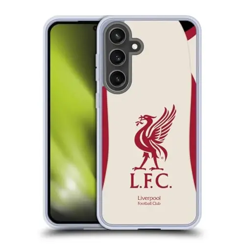 Head Case Designs Officially Licensed Liverpool Football Club Away 2025/26 Kit Gel Case [Military Grade Protection] Compatible with Samsung Galaxy S24 FE and Compatible with MagSafe - 1