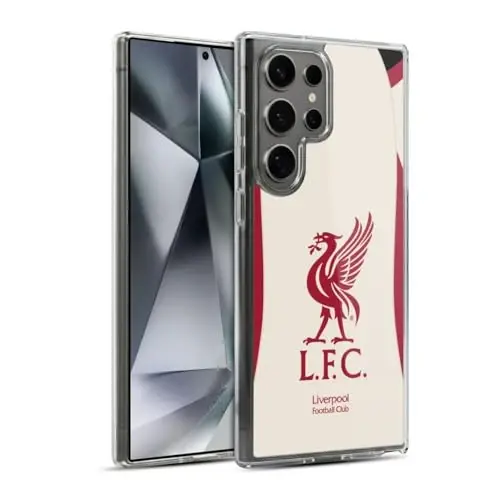 Head Case Designs Officially Licensed Liverpool Football Club Away 2025/26 Kit Gel Case [Military Grade Protection] Compatible with Samsung Galaxy S24 Ultra 5G and Compatible with MagSafe - 6