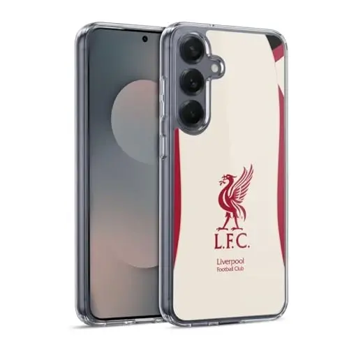 Head Case Designs Officially Licensed Liverpool Football Club Away 2025/26 Kit Gel Case [Military Grade Protection] Compatible with Samsung Galaxy S25 and Compatible with MagSafe 