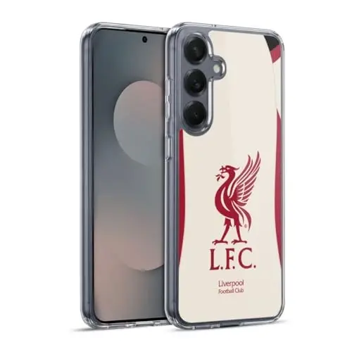 Head Case Designs Officially Licensed Liverpool Football Club Away 2025/26 Kit Gel Case [Military Grade Protection] Compatible with Samsung Galaxy S25+ and Compatible with MagSafe - HEAD CASE DESIGNS