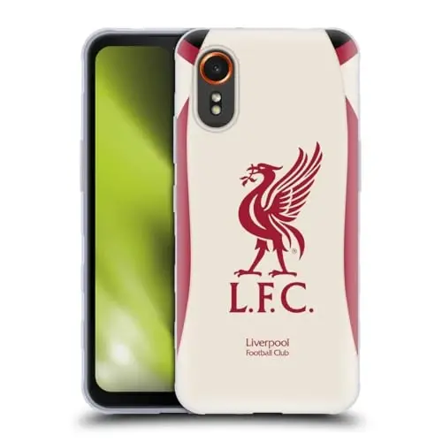 Head Case Designs Officially Licensed Liverpool Football Club Away 2025/26 Kit Gel Case [Military Grade Protection] Compatible with Samsung Galaxy Xcover7 5G 