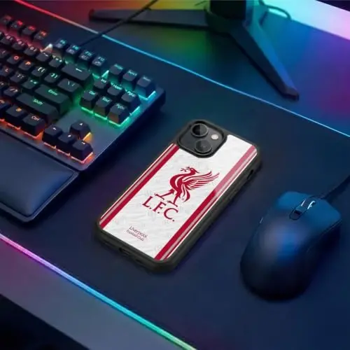Head Case Designs Officially Licensed Liverpool Football Club Away 2026/27 Kit Gel Armor Case [Military Grade Drop Protection] Compatible with Apple iPhone 14 - 5