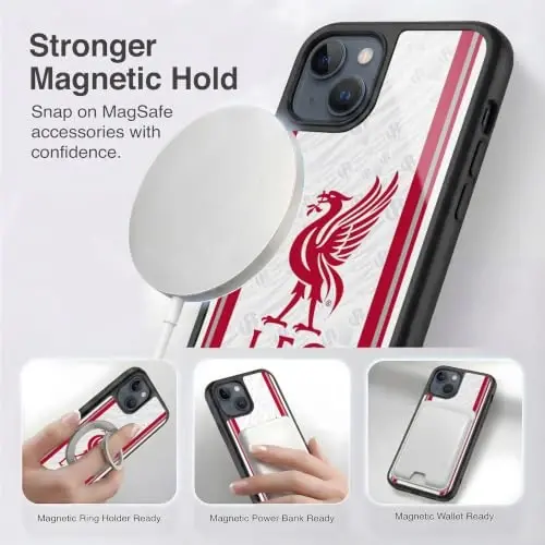 Head Case Designs Officially Licensed Liverpool Football Club Away 2026/27 Kit Gel Armor Case [Military Grade Drop Protection] Compatible with Apple iPhone 15 Plus - 3
