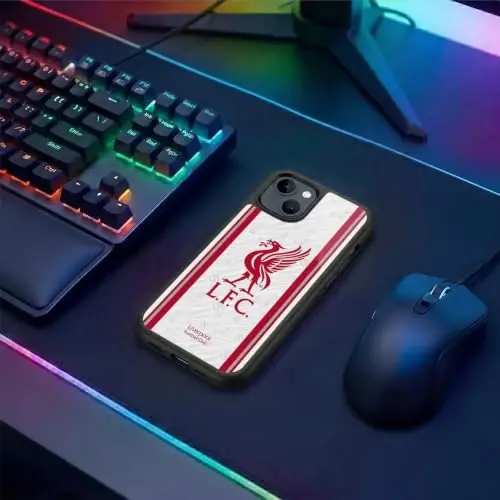 Head Case Designs Officially Licensed Liverpool Football Club Away 2026/27 Kit Gel Armor Case [Military Grade Drop Protection] Compatible with Apple iPhone 15 Plus - 5