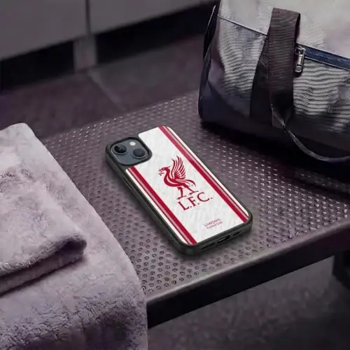 Head Case Designs Officially Licensed Liverpool Football Club Away 2026/27 Kit Gel Armor Case [Military Grade Drop Protection] Compatible with Apple iPhone 15 Plus - 6