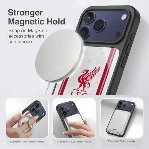Head Case Designs Officially Licensed Liverpool Football Club Away 2026/27 Kit Gel Armor Case [Military Grade Drop Protection] Compatible with Apple iPhone 17 Pro Max - 3