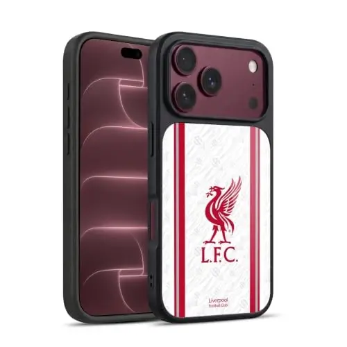 Head Case Designs Officially Licensed Liverpool Football Club Away 2026/27 Kit Gel Armor Case [Military Grade Drop Protection] Compatible with Apple iPhone 18 Pro - 1