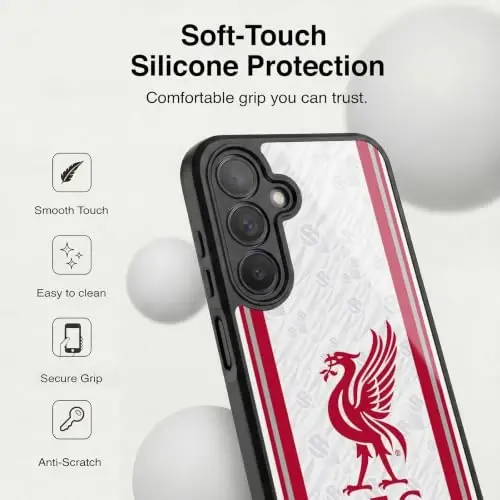Head Case Designs Officially Licensed Liverpool Football Club Away 2026/27 Kit Gel Armor Case [Military Grade Drop Protection] Compatible with Samsung Galaxy A25 5G - 4