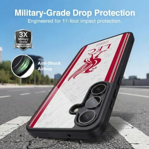 Head Case Designs Officially Licensed Liverpool Football Club Away 2026/27 Kit Gel Armor Case [Military Grade Drop Protection] Compatible with Samsung Galaxy S25 FE - 2