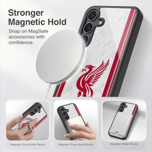 Head Case Designs Officially Licensed Liverpool Football Club Away 2026/27 Kit Gel Armor Case [Military Grade Drop Protection] Compatible with Samsung Galaxy S25 FE - 3