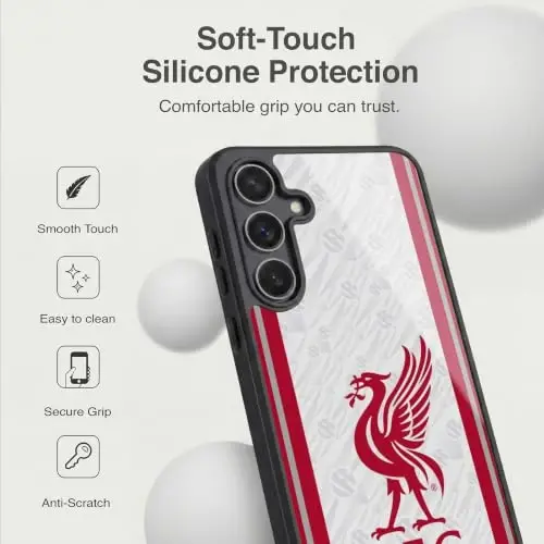 Head Case Designs Officially Licensed Liverpool Football Club Away 2026/27 Kit Gel Armor Case [Military Grade Drop Protection] Compatible with Samsung Galaxy S25 FE - 4