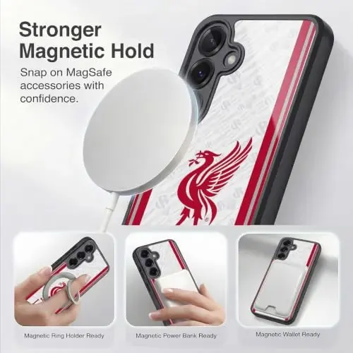 Head Case Designs Officially Licensed Liverpool Football Club Away 2026/27 Kit Gel Armor Case [Military Grade Drop Protection] Compatible with Samsung Galaxy S25 - 3