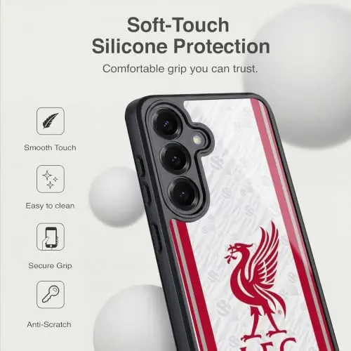 Head Case Designs Officially Licensed Liverpool Football Club Away 2026/27 Kit Gel Armor Case [Military Grade Drop Protection] Compatible with Samsung Galaxy S25 - 4