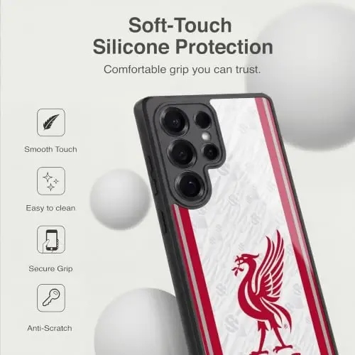 Head Case Designs Officially Licensed Liverpool Football Club Away 2026/27 Kit Gel Armor Case [Military Grade Drop Protection] Compatible with Samsung Galaxy S25 Ultra - 4