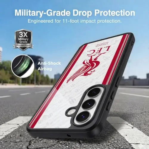 Head Case Designs Officially Licensed Liverpool Football Club Away 2026/27 Kit Gel Armor Case [Military Grade Drop Protection] Compatible with Samsung Galaxy S26 Plus - Head Case Designs (1)