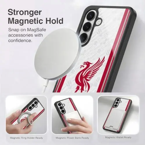 Head Case Designs Officially Licensed Liverpool Football Club Away 2026/27 Kit Gel Armor Case [Military Grade Drop Protection] Compatible with Samsung Galaxy S26 Plus - 3