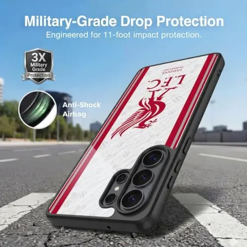 Head Case Designs Officially Licensed Liverpool Football Club Away 2026/27 Kit Gel Armor Case [Military Grade Drop Protection] Compatible with Samsung Galaxy S26 Ultra - Head Case Designs (1)