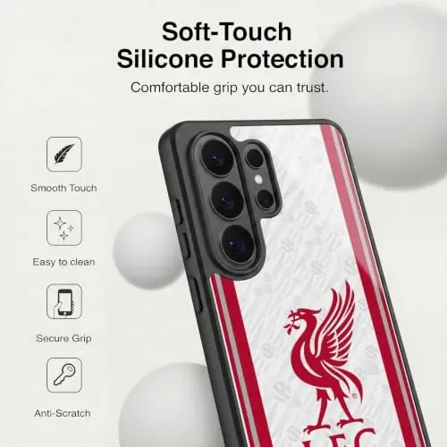 Head Case Designs Officially Licensed Liverpool Football Club Away 2026/27 Kit Gel Armor Case [Military Grade Drop Protection] Compatible with Samsung Galaxy S26 Ultra - 4