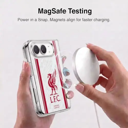 Head Case Designs Officially Licensed Liverpool Football Club Away 2026/27 Kit Gel Case [Military Grade Protection] Compatible with Apple iPhone Duo and Compatible with MagSafe - 3