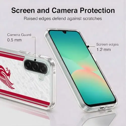 Head Case Designs Officially Licensed Liverpool Football Club Away 2026/27 Kit Gel Case [Military Grade Protection] Compatible with Samsung Galaxy A26 5G - 4
