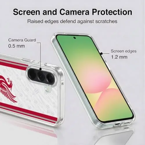 Head Case Designs Officially Licensed Liverpool Football Club Away 2026/27 Kit Gel Case [Military Grade Protection] Compatible with Samsung Galaxy A56 5G - 4