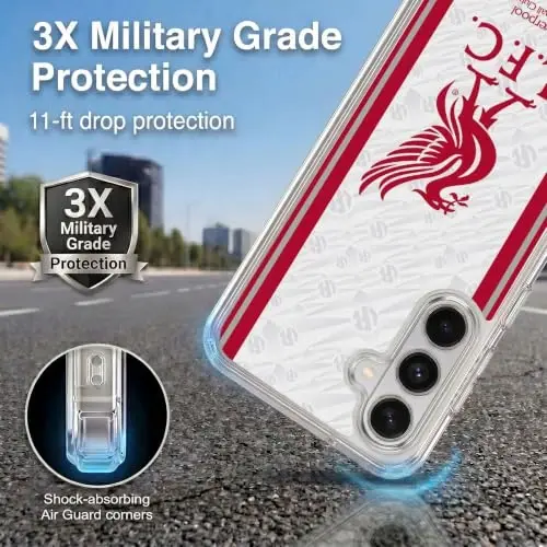 Head Case Designs Officially Licensed Liverpool Football Club Away 2026/27 Kit Gel Case [Military Grade Protection] Compatible with Samsung Galaxy S26 Plus and Compatible with MagSafe - Head Case Designs (1)