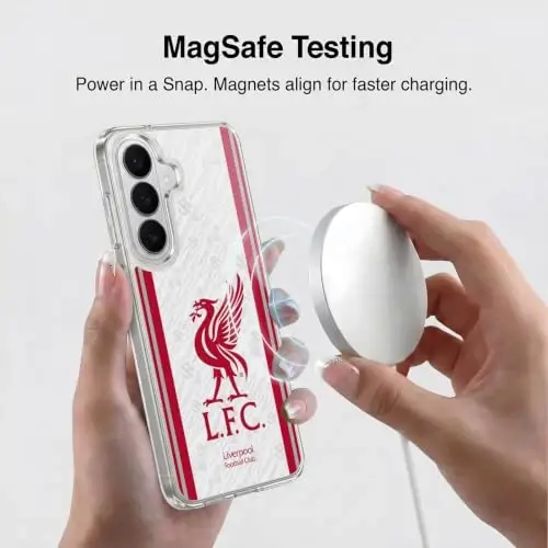 Head Case Designs Officially Licensed Liverpool Football Club Away 2026/27 Kit Gel Case [Military Grade Protection] Compatible with Samsung Galaxy S26 Plus and Compatible with MagSafe - 3