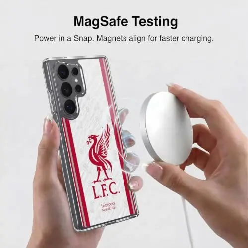 Head Case Designs Officially Licensed Liverpool Football Club Away 2026/27 Kit Gel Case [Military Grade Protection] Compatible with Samsung Galaxy S26 Ultra and Compatible with MagSafe - 3