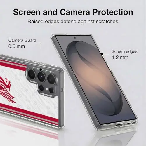 Head Case Designs Officially Licensed Liverpool Football Club Away 2026/27 Kit Gel Case [Military Grade Protection] Compatible with Samsung Galaxy S26 Ultra and Compatible with MagSafe - 4